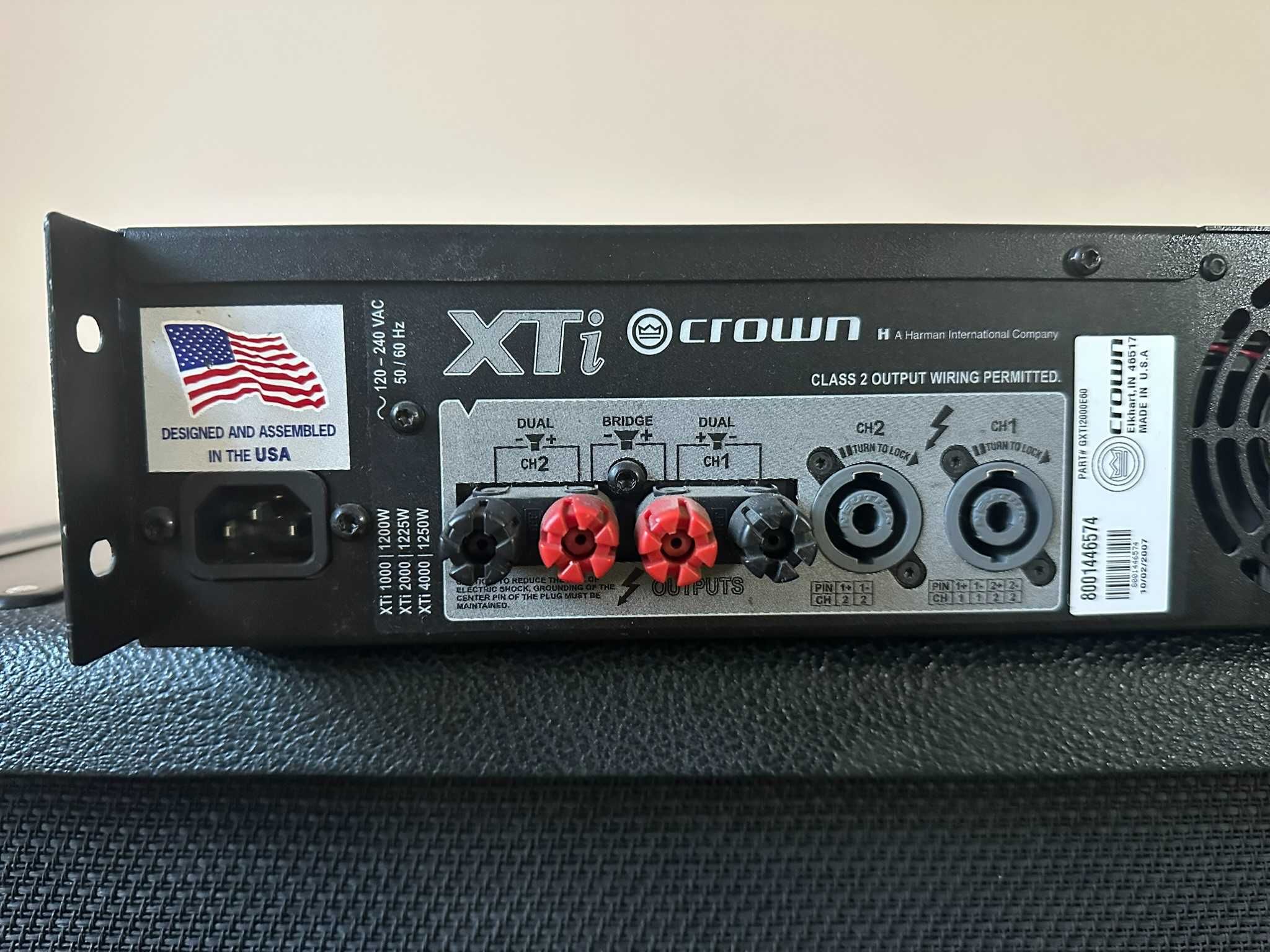 Crown XTi 2000 – wzmacniacz mocy 2 x 1000 W, profesjonalny, używany