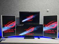 Komputer, stacja robocza i9, RTX 3090, 4 monitory