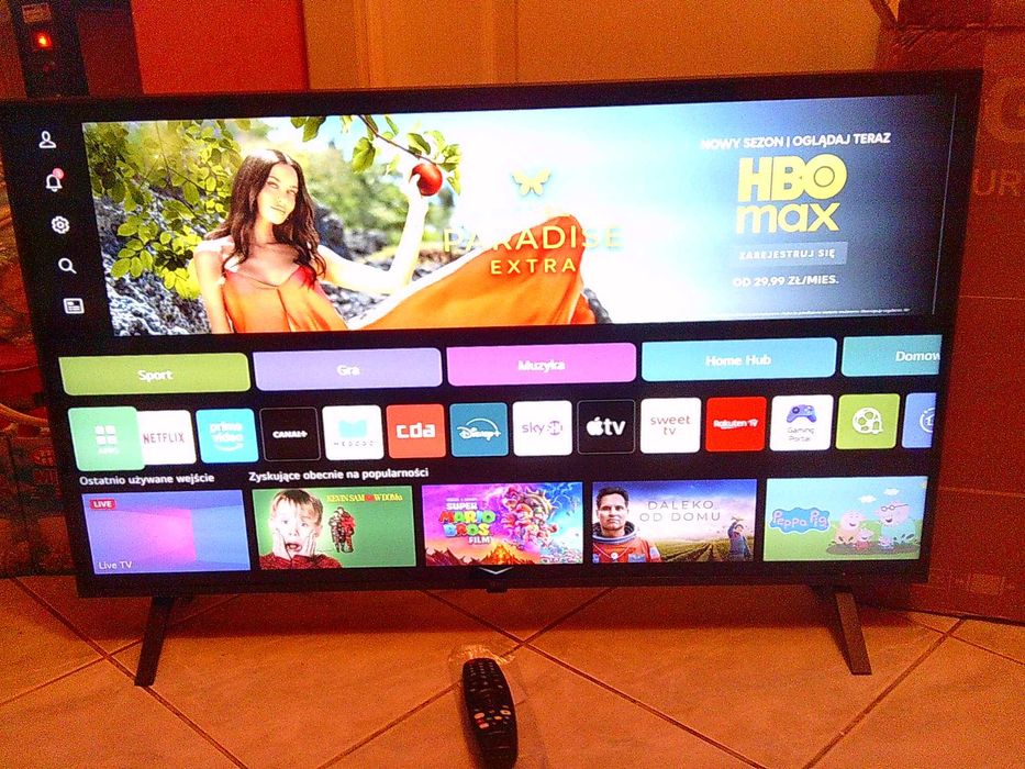 LG 43 cale, UHD 4K, Smart,wifi,dvb-t2 h.265,pilot, nóżki,prod:12/2024r
