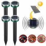 4x silny odstraszacz solarny kretów nornic gryzoniI na krety nornice