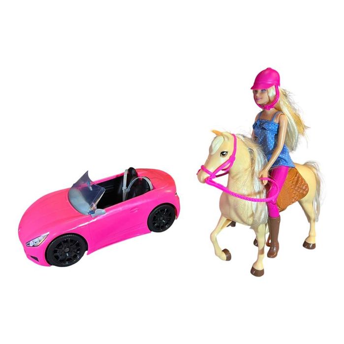 BARBIE cavalo + carro descapotável