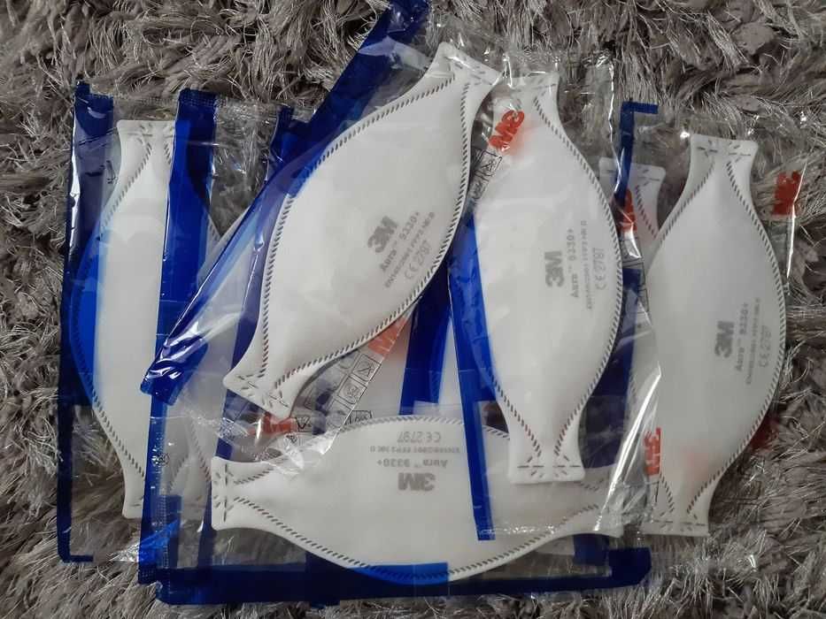 Maska 3M Aura 9330+ FFP3, 100 sztuk najlepsza ochrona produkcja UK
