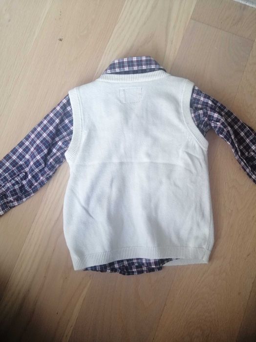 Koszula i bezrękawnik h&m 74