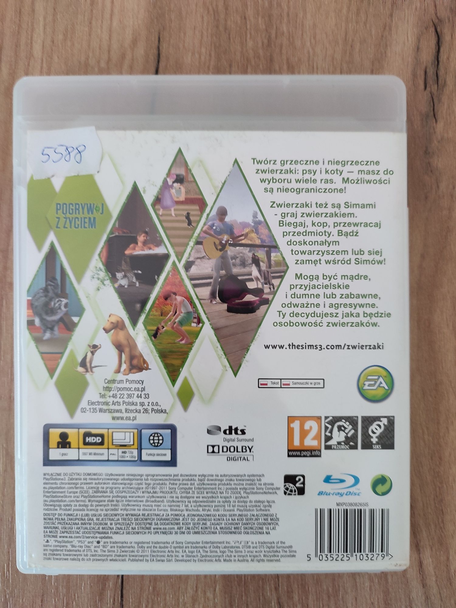 The Sims 3 zwierzaki PlayStation 3