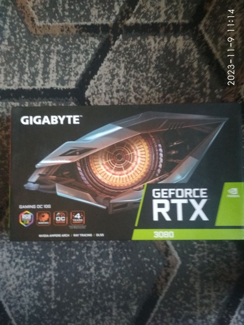 Відеокарта 3080 GIGABYTE GeForce RTX  GAMING OC 10G