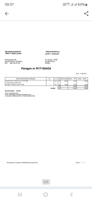 Moretti lusterka skuter 8 mm nowe