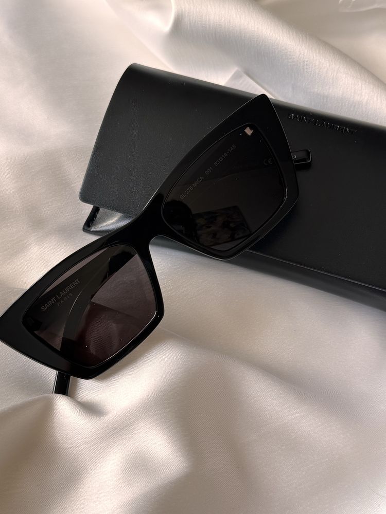 Сонцезахисні окуляри saint laurent mica 53 чорні нові оригінал