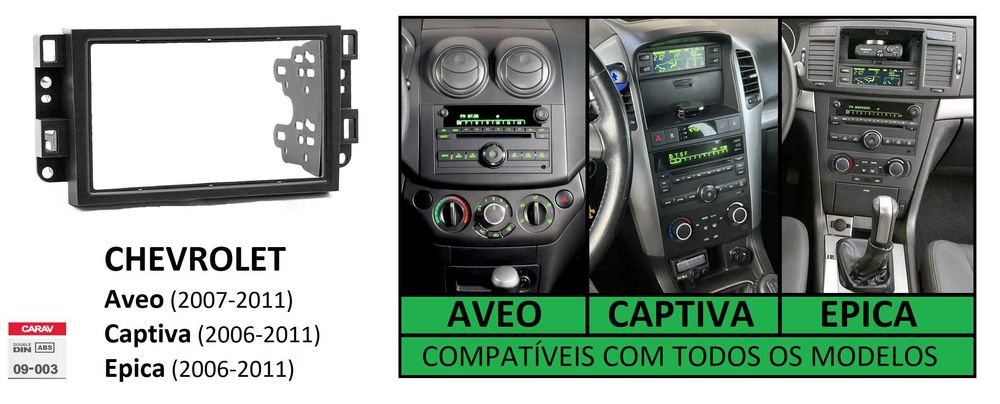 (NOVO) Rádio 2DIN • CHEVROLET • Aveo • Captiva • Epica • Android GPS
