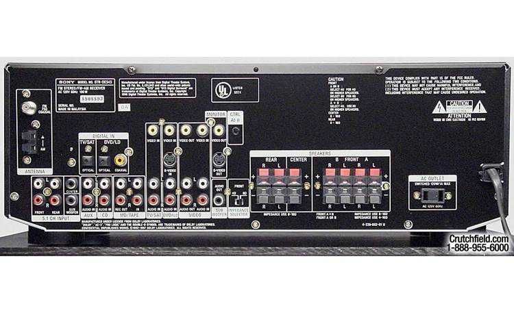 Sony STR-DE545 (A/V receiver com Dolby Digital e DTS)