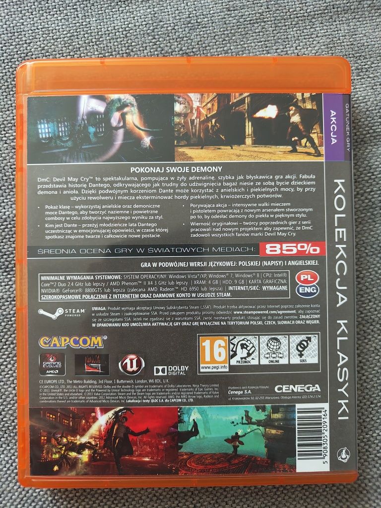 DMC Devil May Cry PC Box Pudełko Kolekcja Klasyki