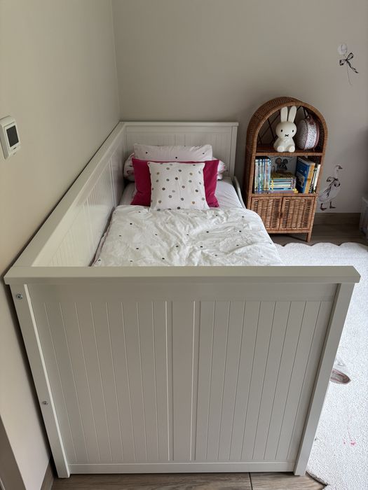 Łóżko leżanka IKEA HEMNES + 2 materace (nowe)