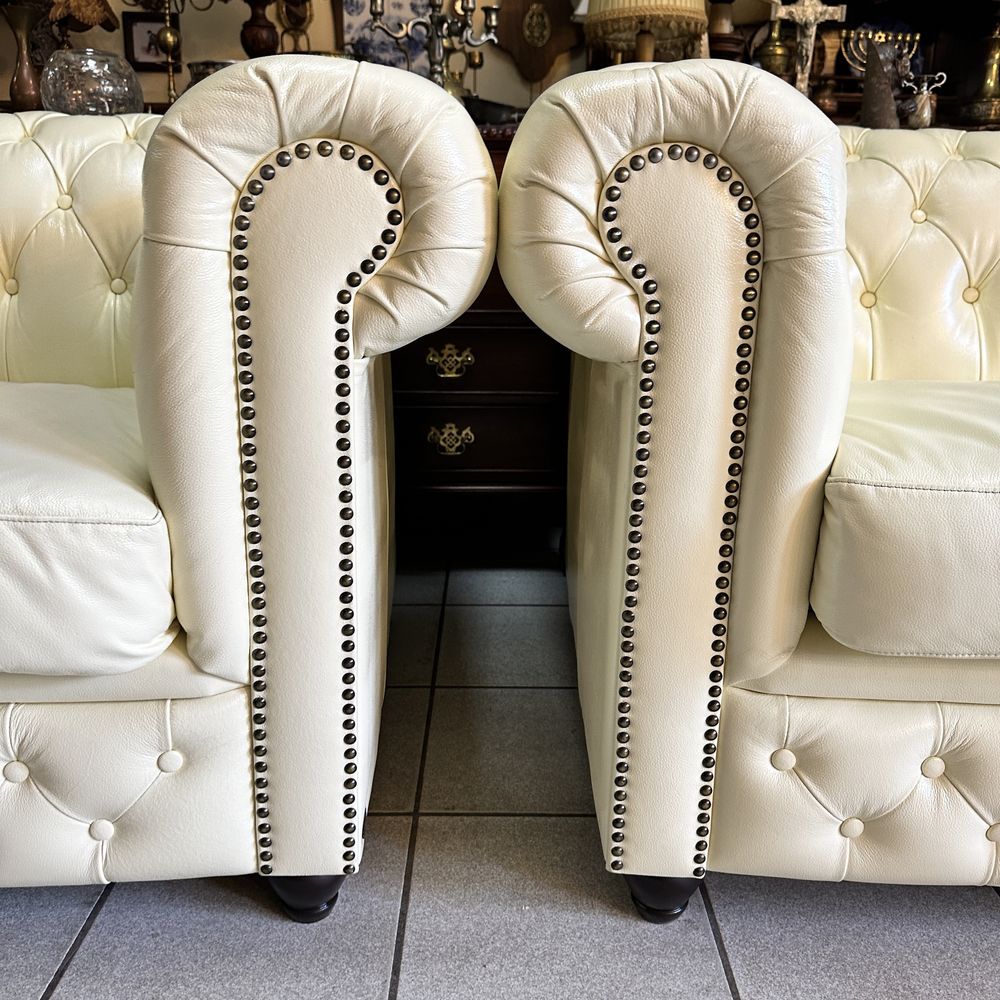 Кожаный комплект Честерфилд шкіряний диван Мебель из Голландии