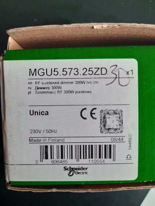 Ściemniacz 300W Schneider Electric seria Unica