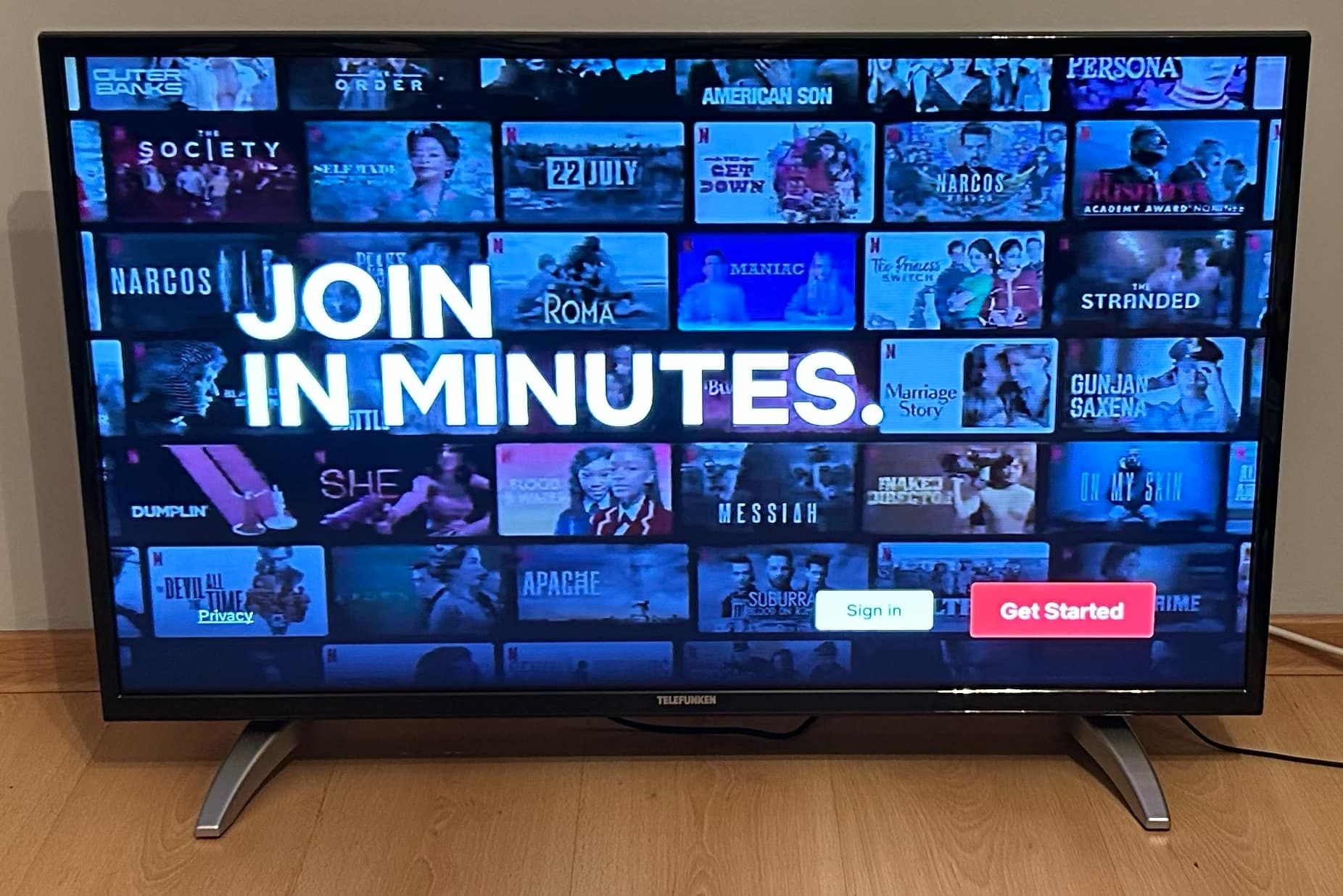 Smart TV Telefunken 39 cali WiFi DVBT2 YouTube Netflix