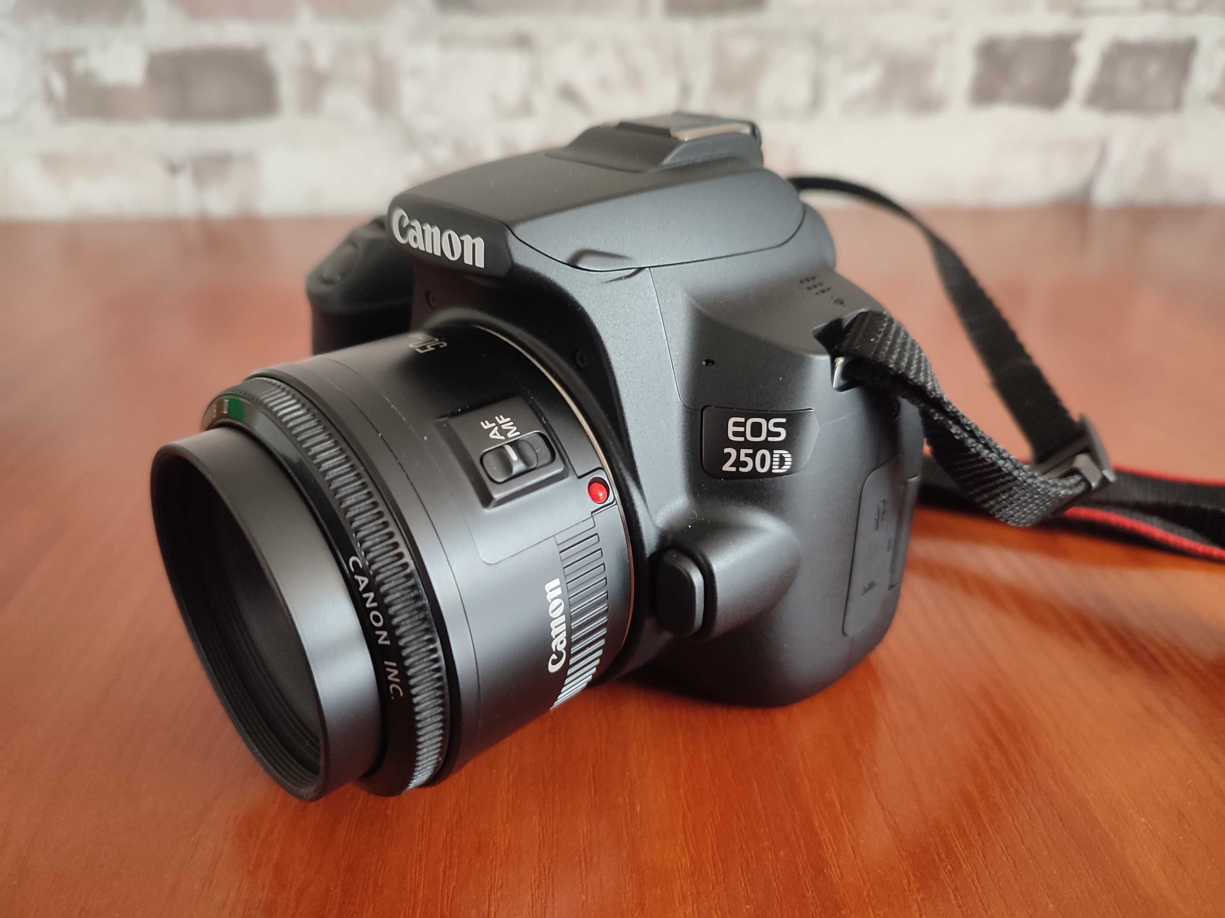 Aparat lustrzanka 4K Canon 250D