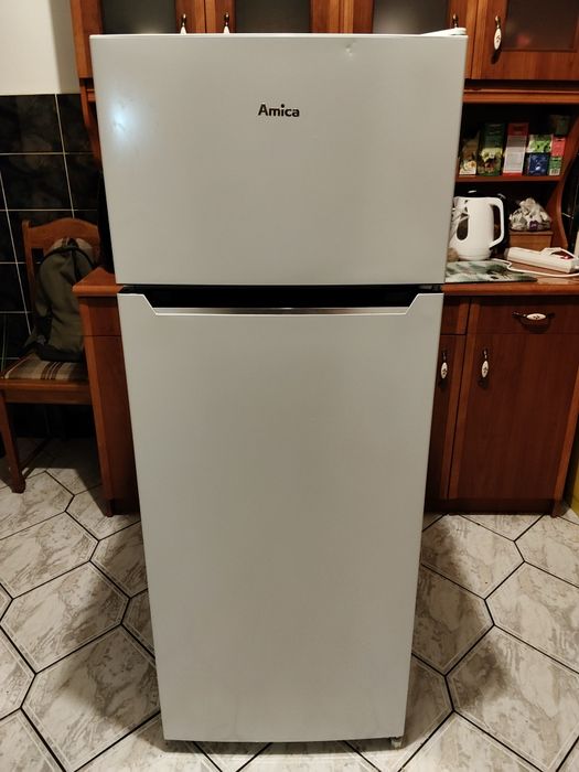 Lodówka Amica FD2485.4(E) 144cm Biały