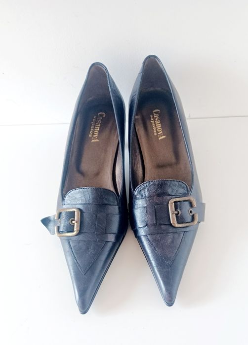 Sapatos CASANOVA em pele cor preto