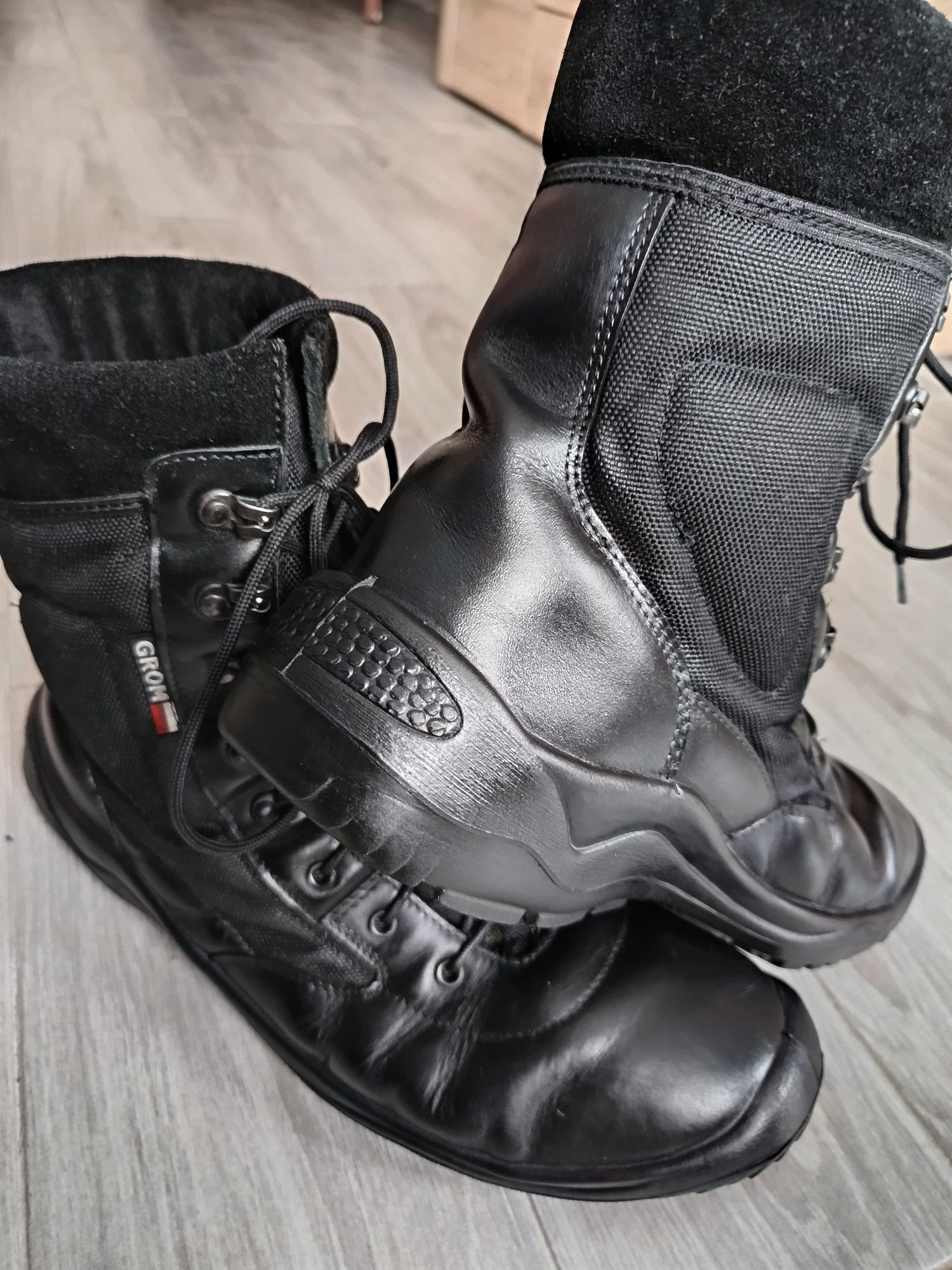 Buty skórzane militarne GROM trapery rozmiar 48 Taniej