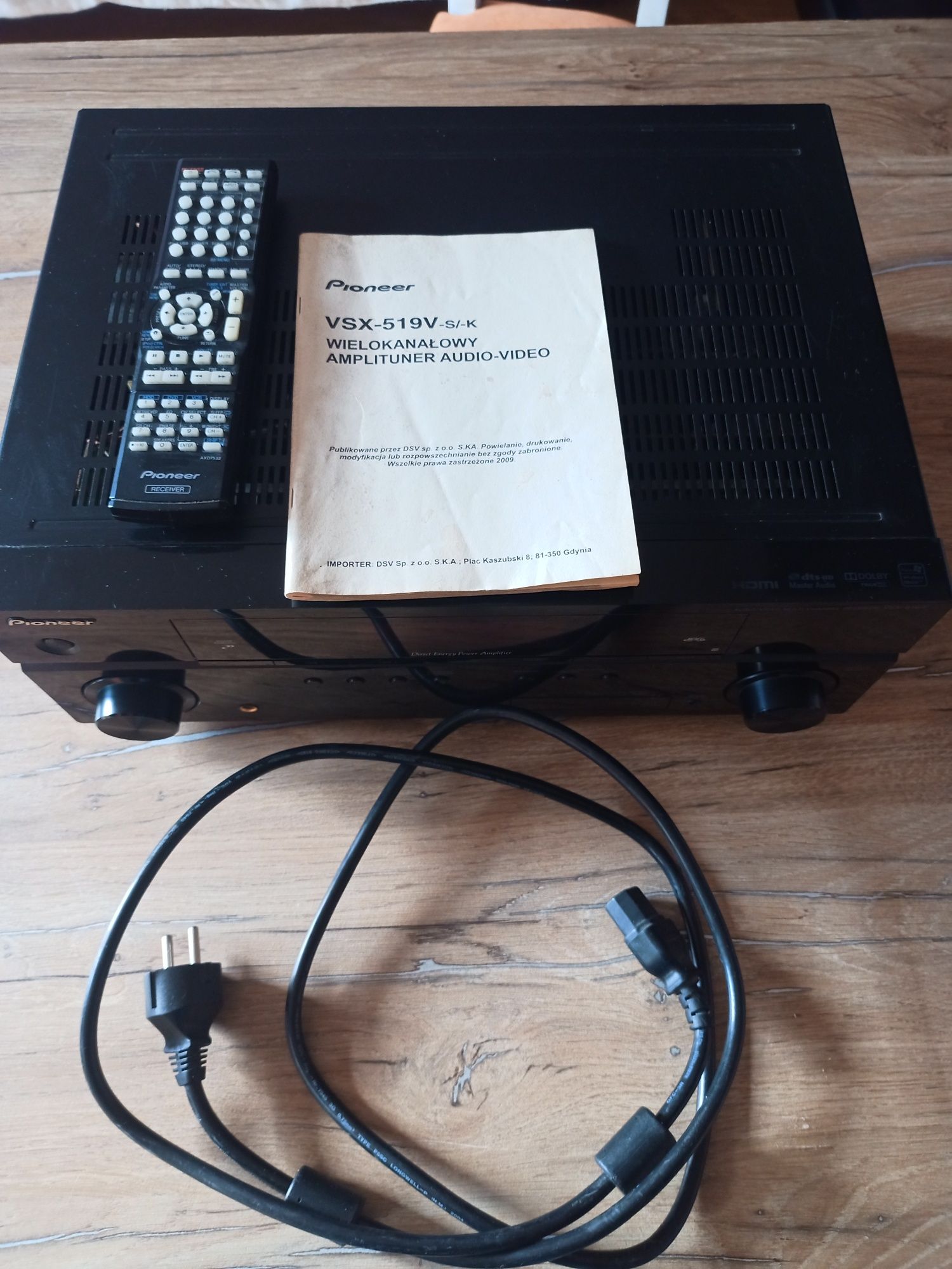 Amplituner Pioneer VSX-819H głośniki