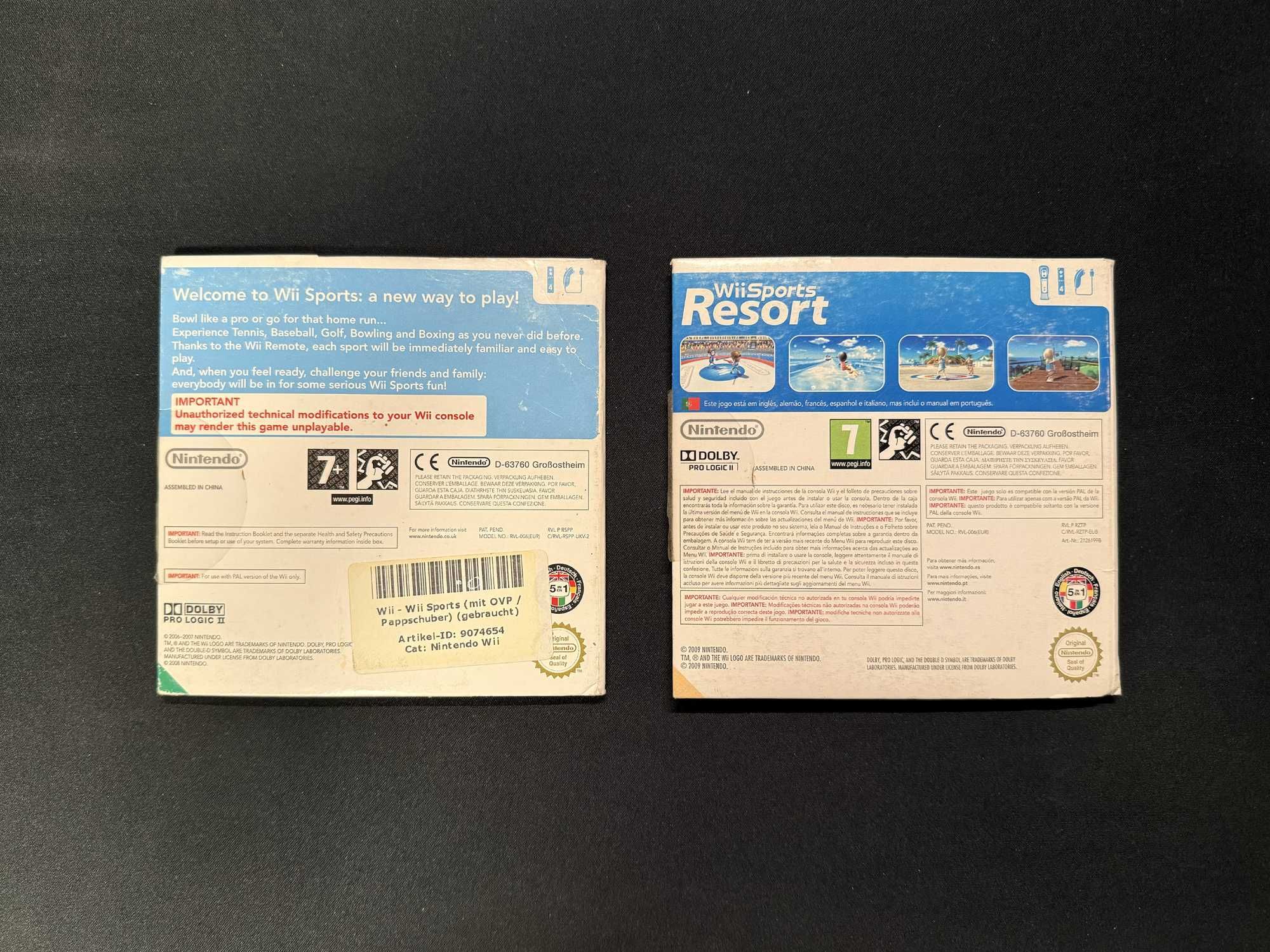 Bundle Wii Sports + Wii Sports Resort (2 Clássicos Nintendo Wii)