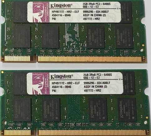 Memórias Ram Kingston DDR2 2 GB Para Portátil