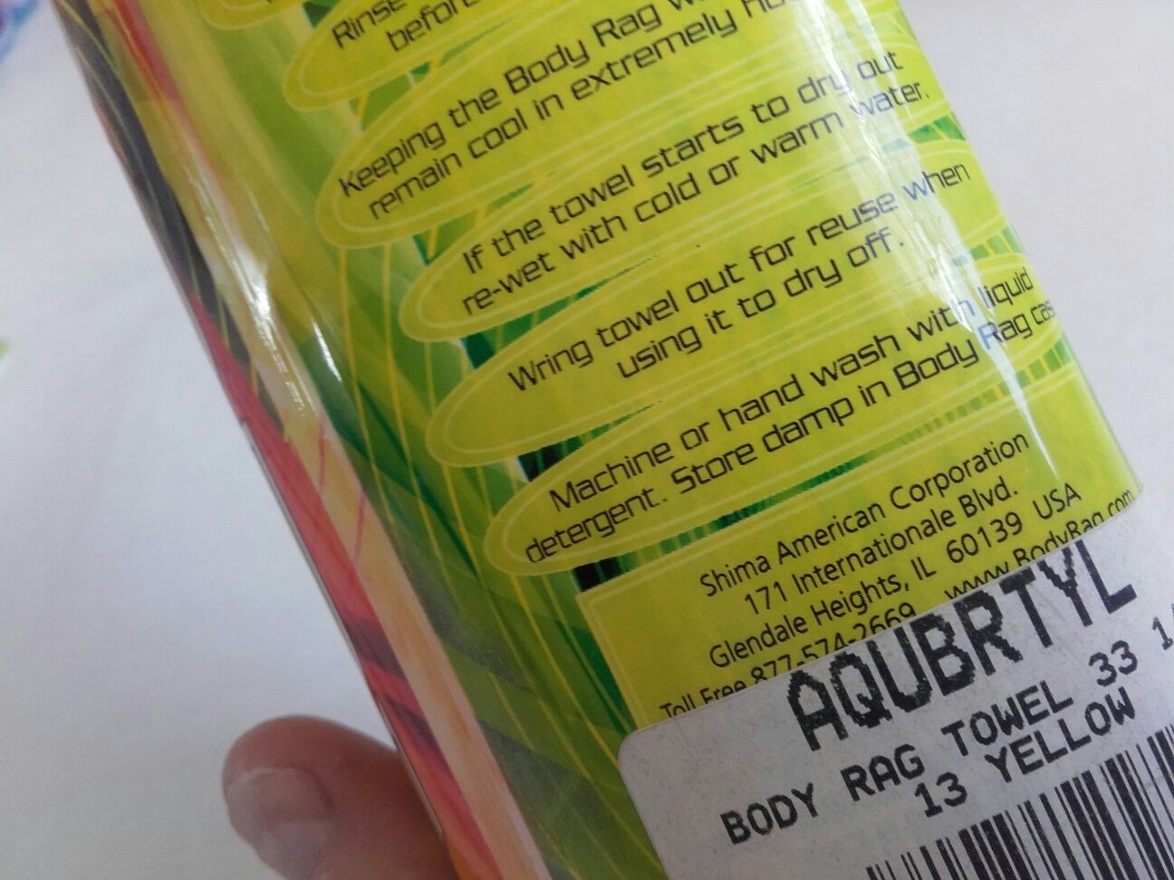 BodyRag Usa...ręcznik supersorbcyjny chłodzący TRENING