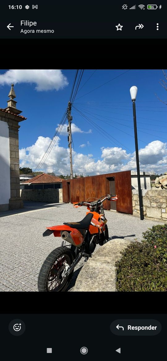 Vender Moto, KTM 450 SXF ano 2008.