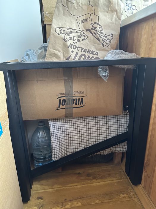 Каркас ніжки від столу чорні металеві лофт виробника Mebli Romax