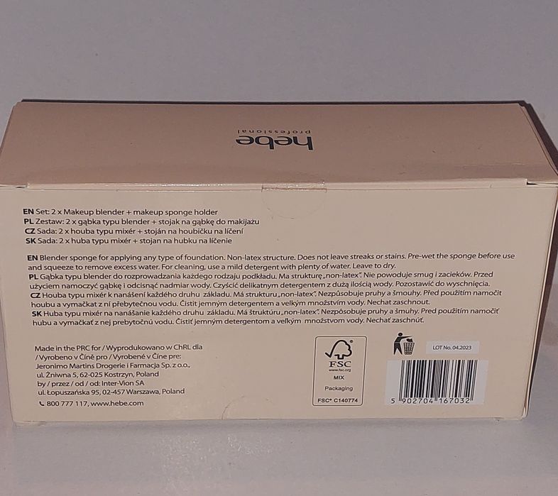 1zł Wysyłka Zestaw do makijażu glamourBeauty blender Gabka 2szt+Stojak