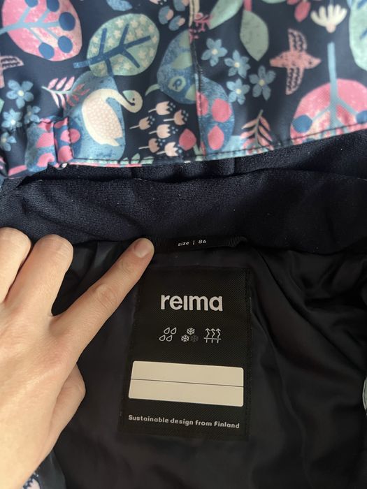 Дитячий зимовий термо суцільний комбінезон Reima Puhuri 86 розмір