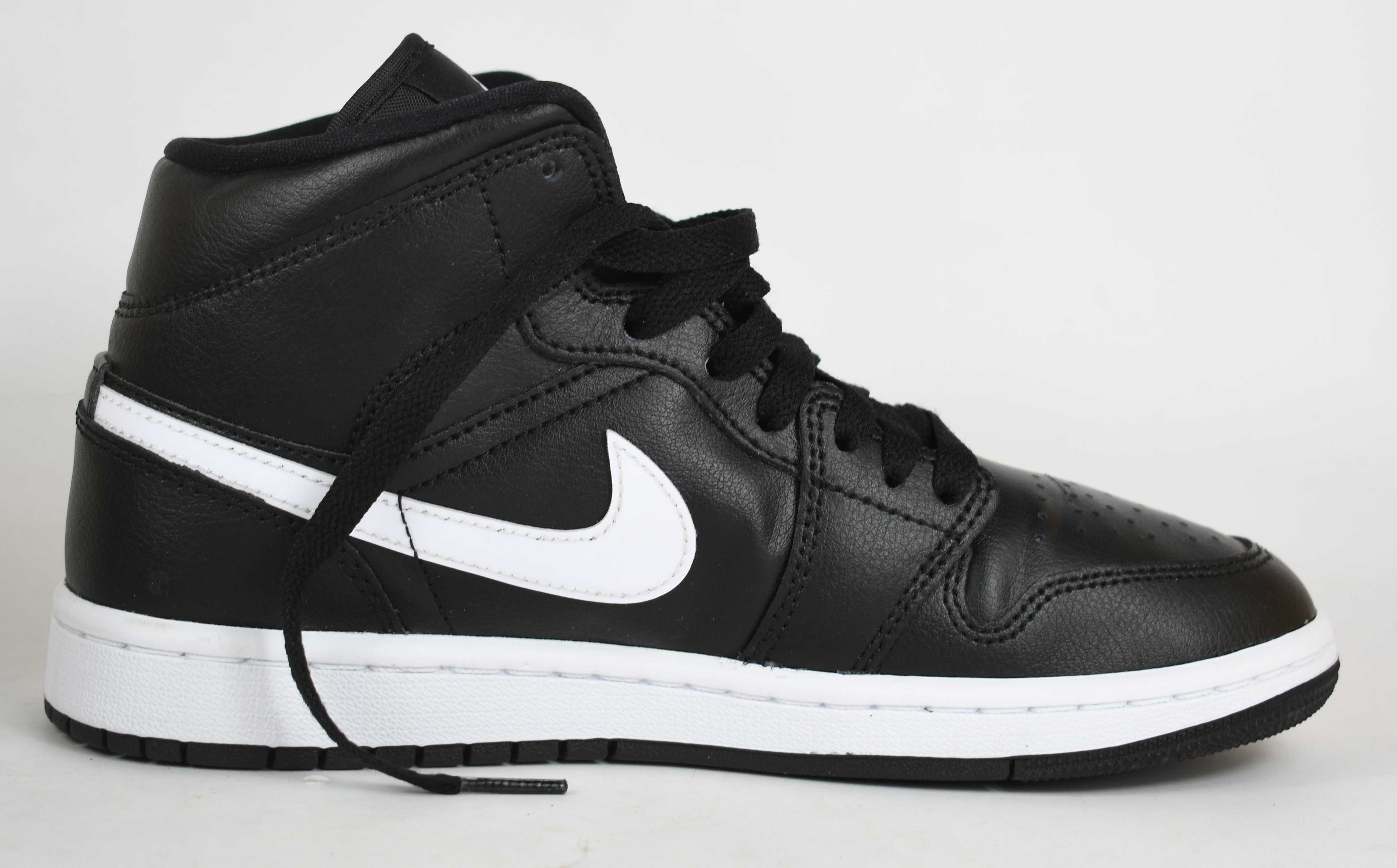 Jak nowe Nike Air Jordan 1 Mid Wmns "Black White" rozmiar 38