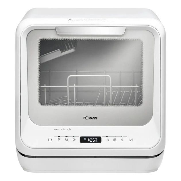 Міні посудомийна машина Bomann TSG 5701 бак 5 л з дисплеєм 5 програм