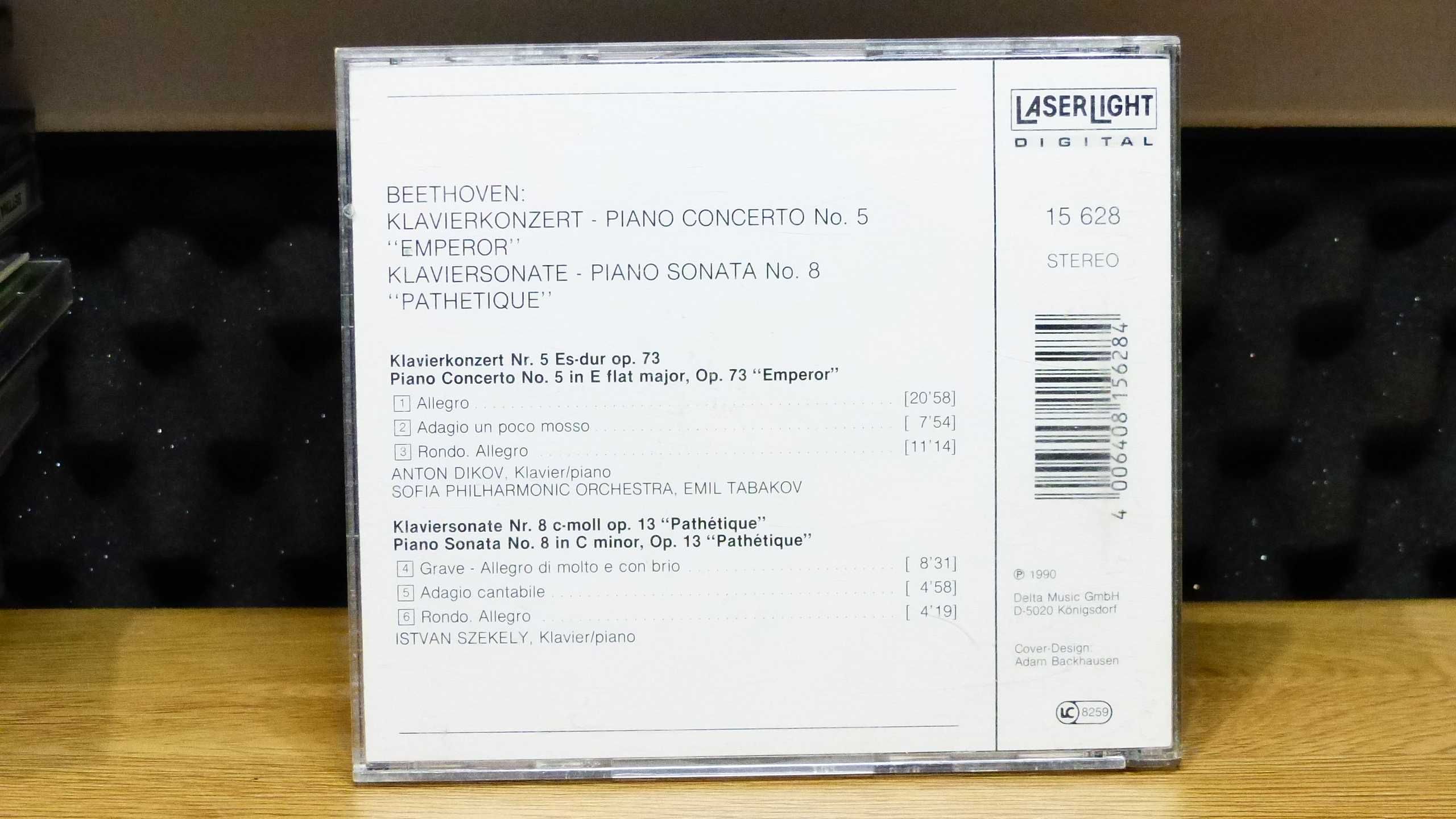 Beethoven Klavierkonzert Nr. 5 Emperor Klaviersonate Nr. 8 Pathétique