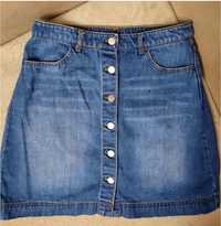 Джинсова юбка спідниця H&M 38 розмір S\M  джинсовая