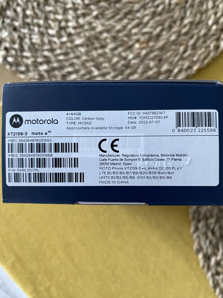 Na sprzedaż Motorola e40