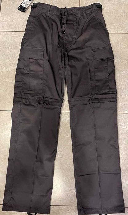 Spodnie trekkingowe 2w1 Mil-Tec BDU Zip-Off - Black / Roz. XXL / Nowe