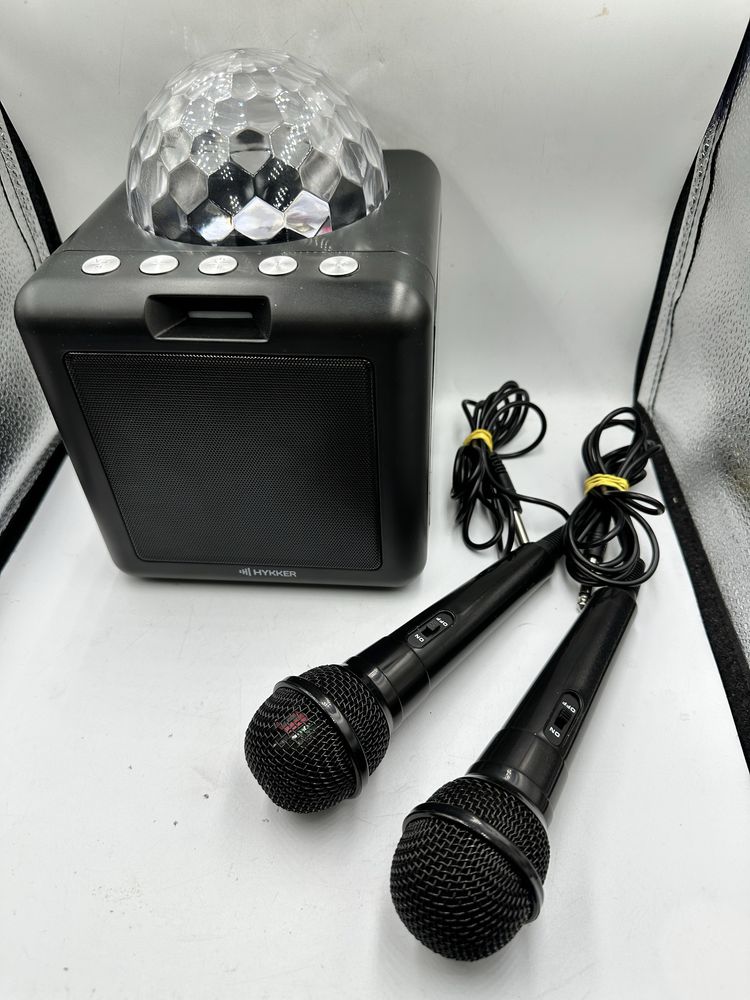 Głośnik bluetooth Hykker Disco, 2 mikrofony, karaoke