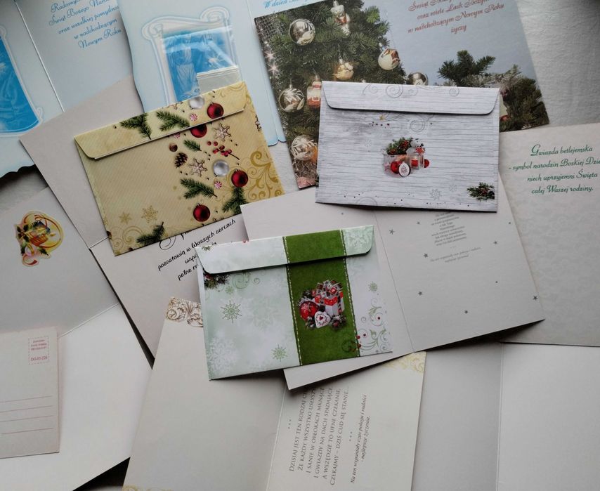 Kartki świąteczne Boże Narodzenie i Nowy Rok – zestaw 2