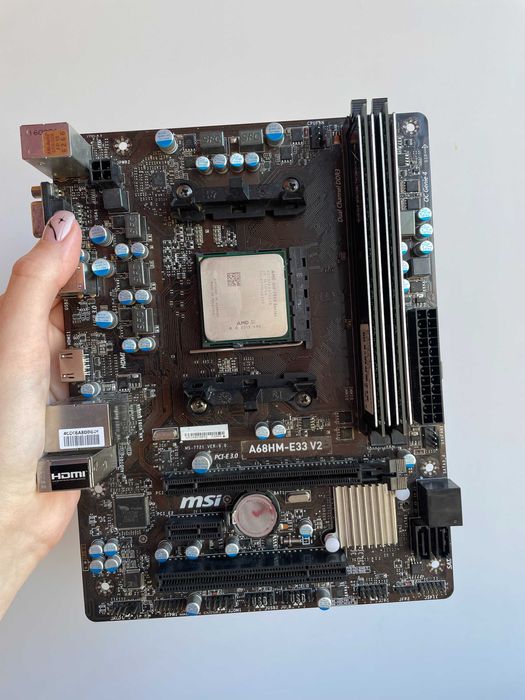 Комплект: материнка, процесор, відеокарта, 2 кулера і опиратива