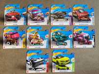 10x Hot Wheels TH Nissan Leaf Honda city Birthday Chill Mill Ford Fish