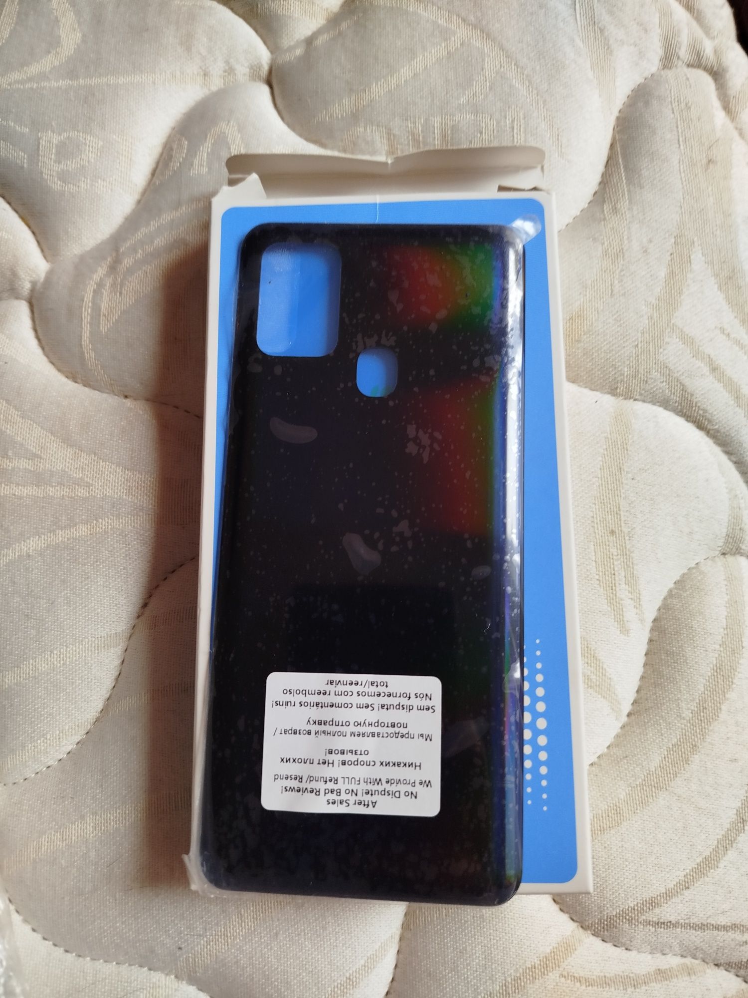 Capa A21s traseira preta Samsung  Galaxy e lente de câmera trasei