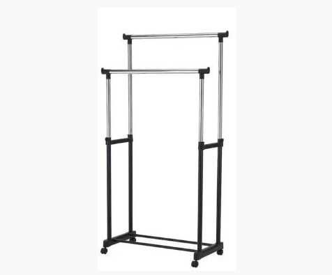 Вішалка-стійка для одягу Double Bar Rack Hight Ajustable