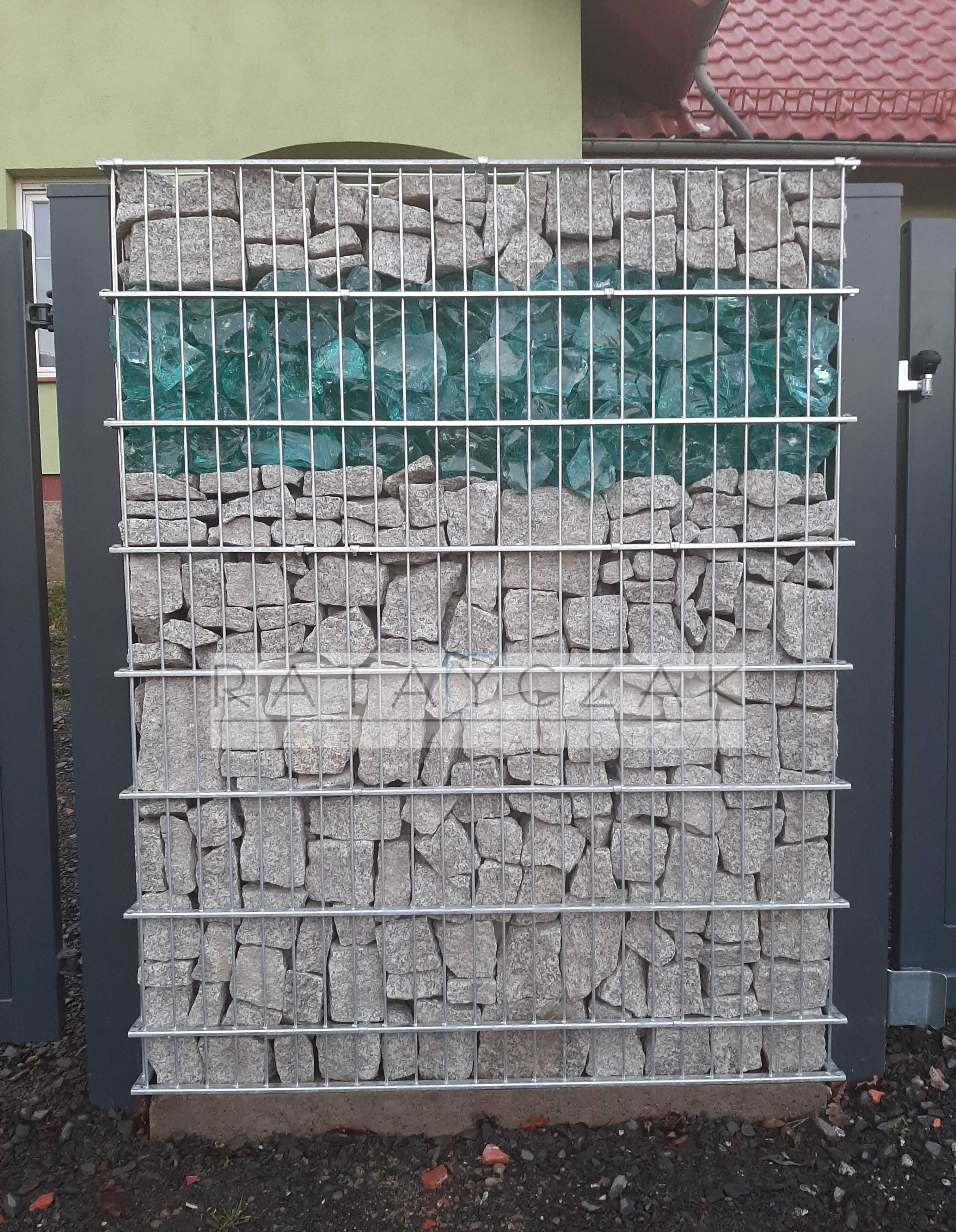 Gabion Gabiony Ogrodzenie Przęsło Panel gabionowy Nowoczesne 1,70m