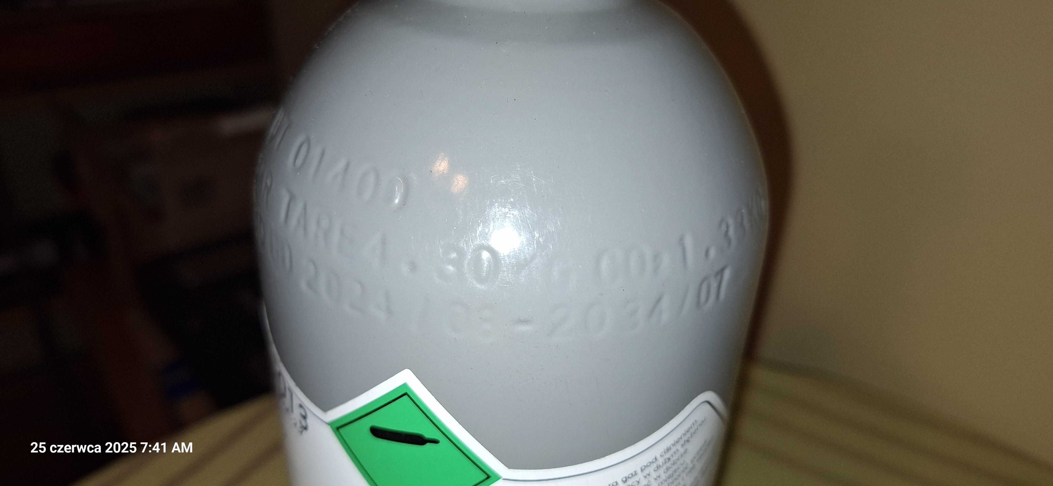 butla CO2 (pusta) pojemność 2 litry + przetoczka
