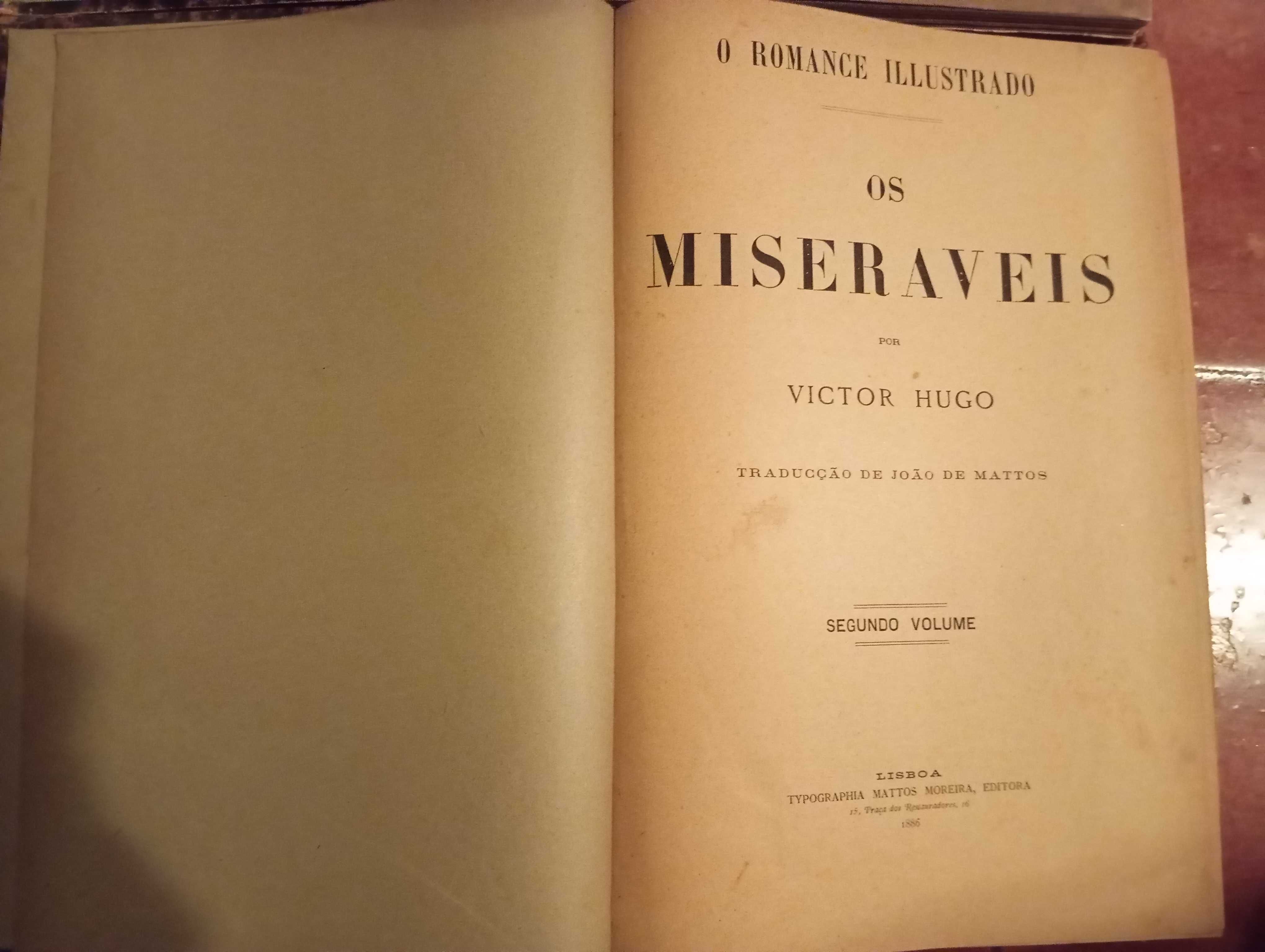 Livros os Miseráveis 1885 (2 volumes)