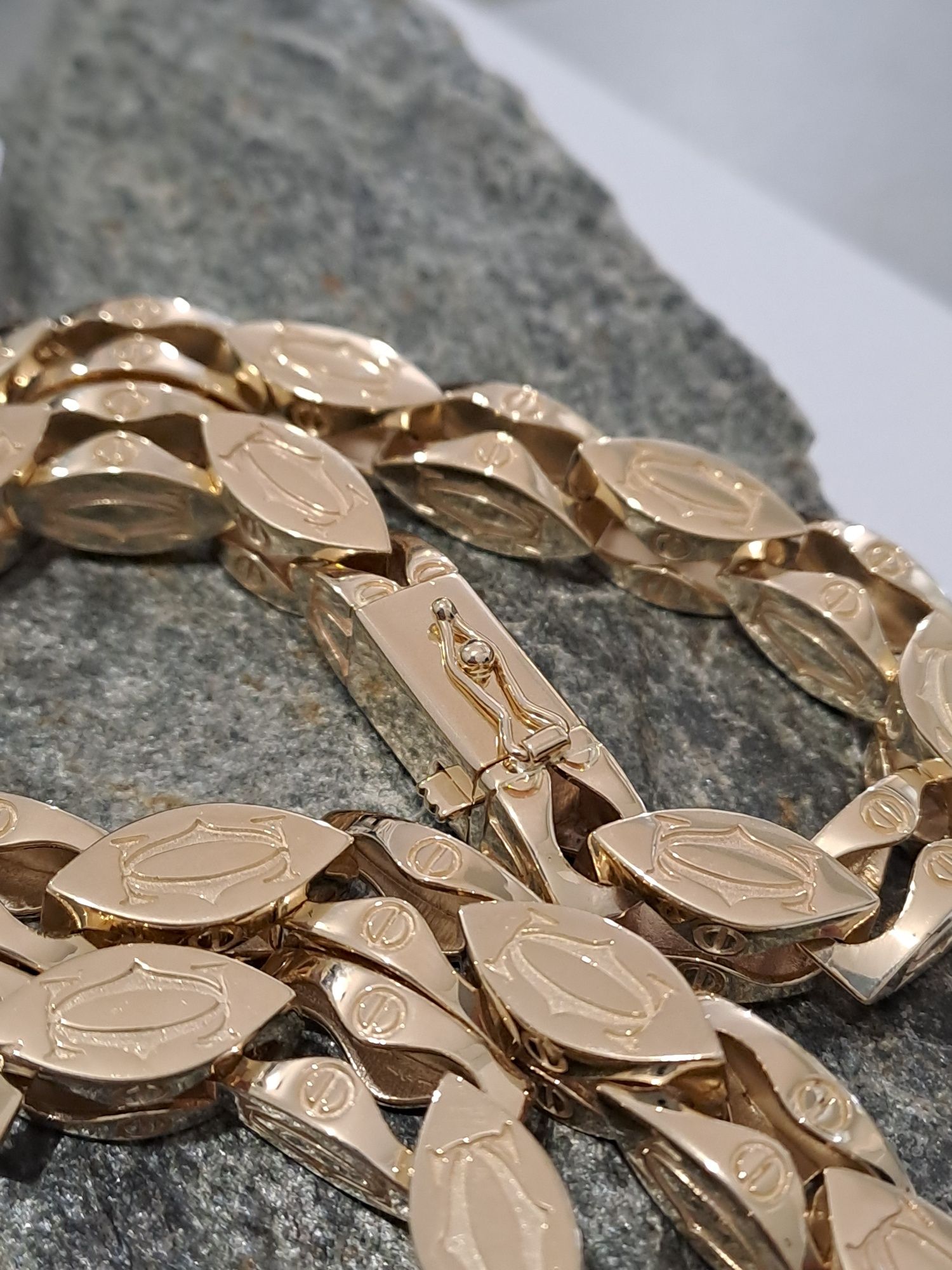 Złoty Łańcuch splot Cartier 197 g Nowy 67 cm 585 Pełny