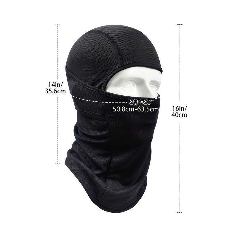 Kominiarka Balaclava Drill Czarna Maska 1 Otwór Streetwear