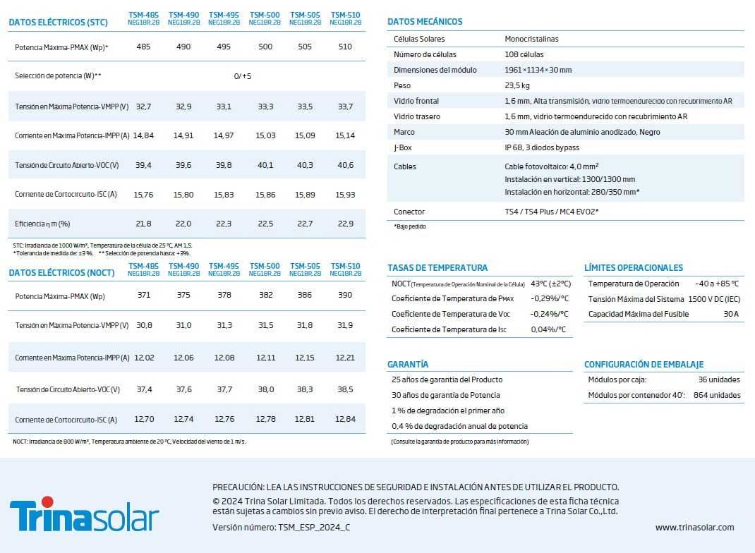 TRINA 510W - Módulo Solar Fotovoltaico