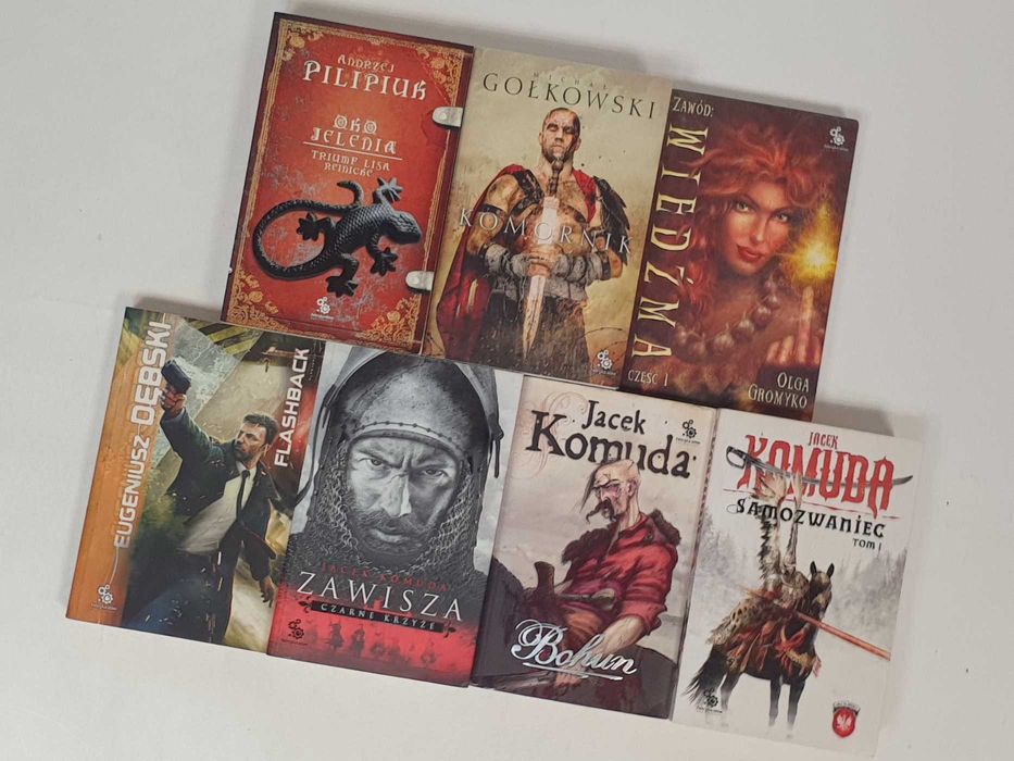 Jacek Komuda Andrzej Pilipiuk Michał Gołkowski Komornik 8x książki