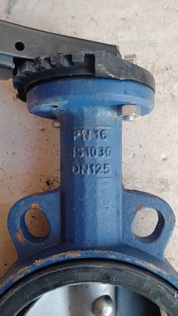 Zawór klapowy Dn 125 przepustnica